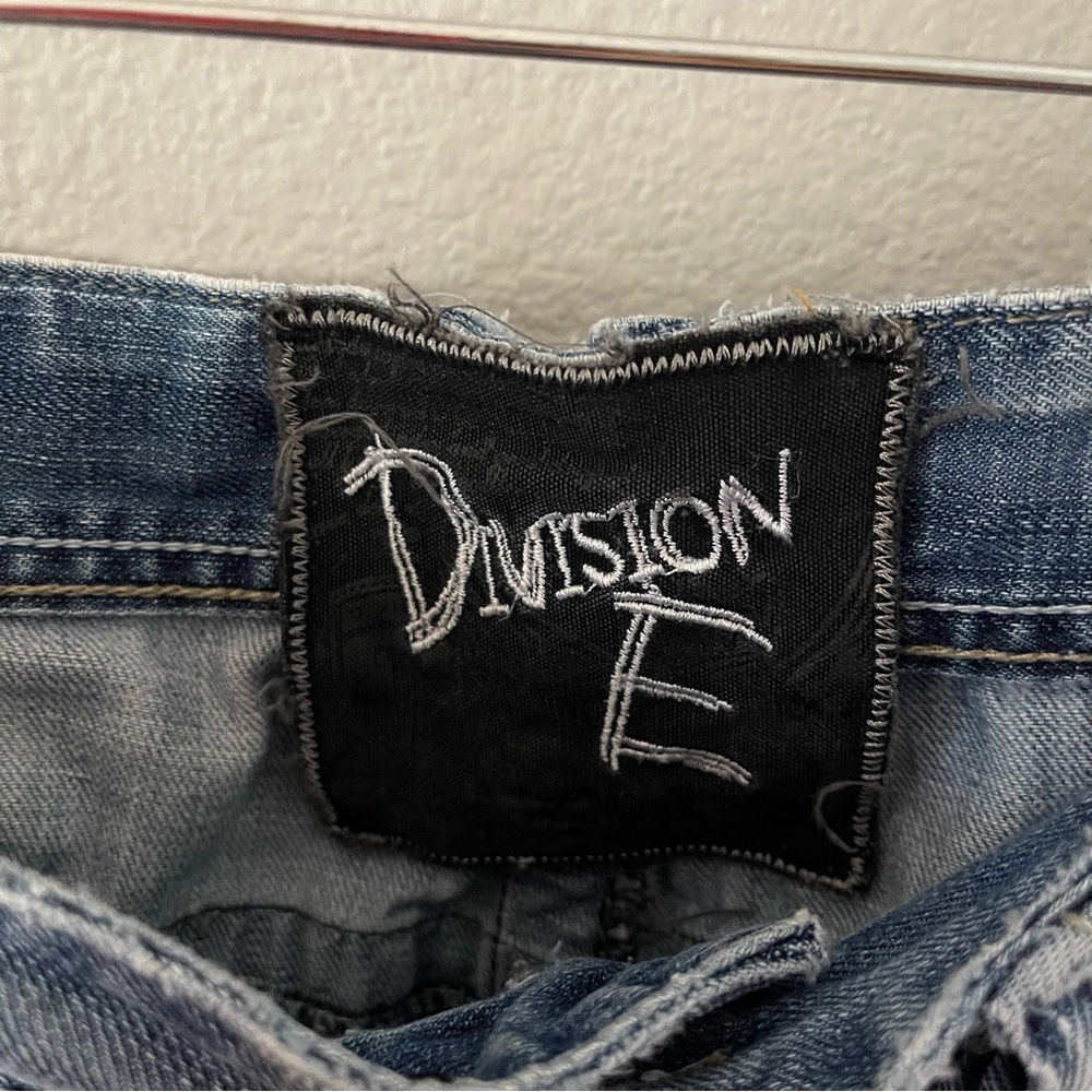 Division E Flap Pockets Distressed Bootcut Jeans … - image 6